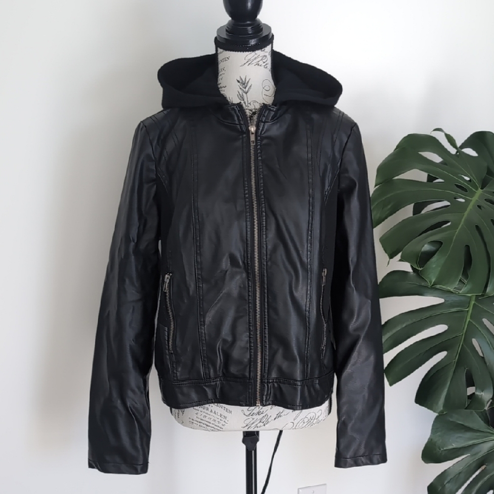 Women's Black Hooded Jacket
